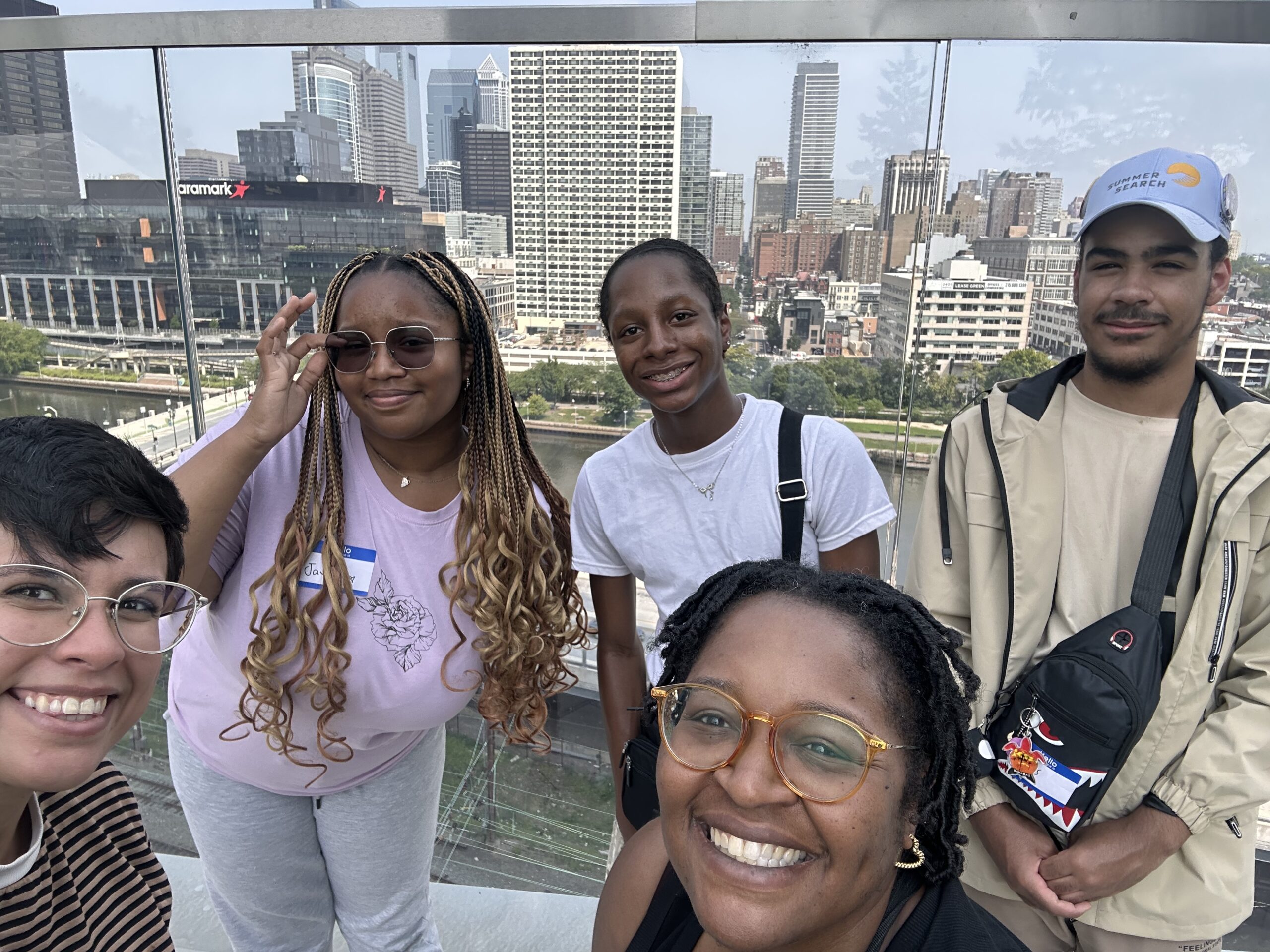 Summer Search staff and participants exploring Philadelphia as part of the SOAR program