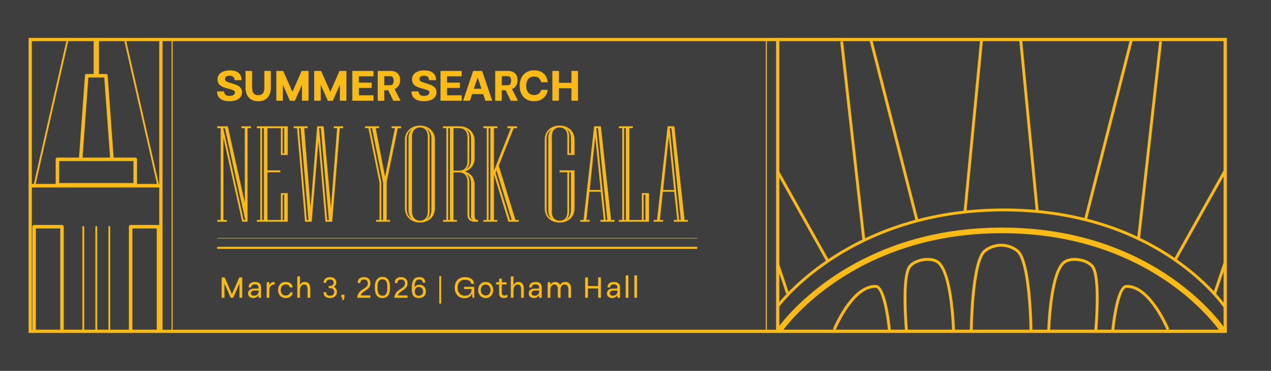 2026 New York Gala save the date on March 3 2026