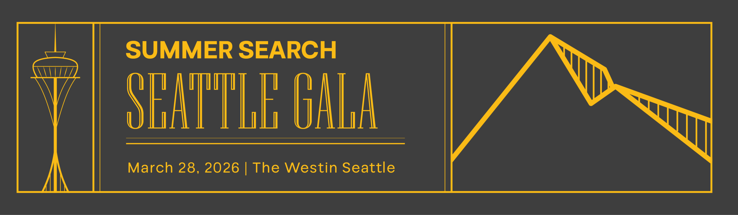 2026 Seattle Gala save the date on March 23rd, 2026