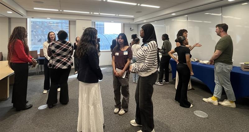 Summer Search NYC students practiced networking at their Internship Intensive