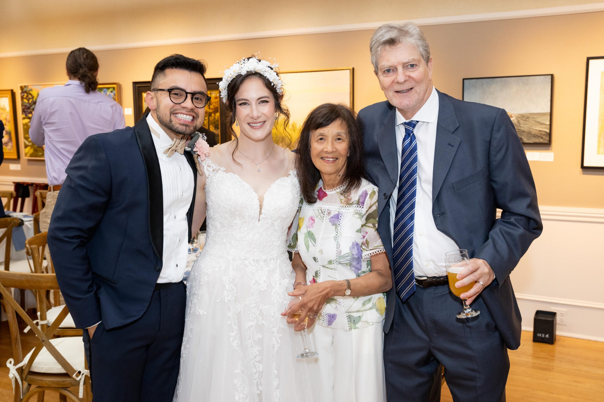 Nancy and her husband Charlie at Walter's wedding