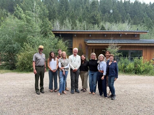 Group photo of leadership lunch attendees